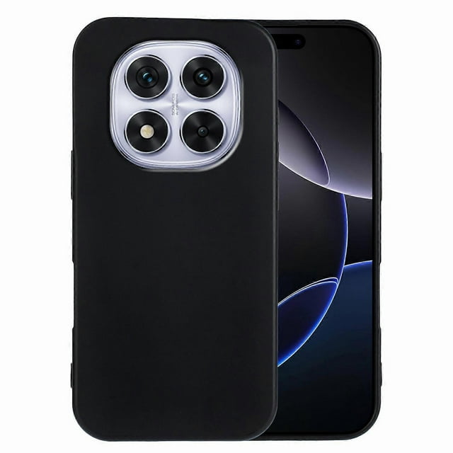 For Xiaomi Redmi Note 14 Pro 4G TPU Case Soft Matte Anti-fingerprint Phone Back Cover - Black