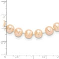 thumbnail image 2 of 925 Sterling Silver Pearl Chain Necklace Rhod-plated 7-8 mm Pink FWC 18 inch 7 to 8, 2 of 4