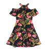 thumbnail image 1 of Vestido Acampanado Sin Espalda Con Cuello Halter De Verano De Cóctel De Gasa Para Mujer (Negro L)-205999.06 Tmvgtek Mujer, 1 of 9