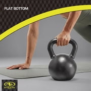 Athletic Works 30lb Kettlebell, Casting Iron, Durable Hammertone Finish, Black
