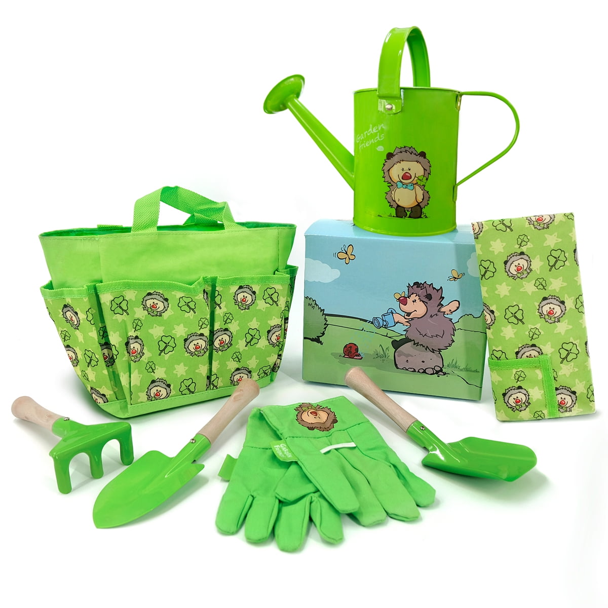and Pot Trowel Watering Can Melissa & Doug Sunny Patch Blossom Bright Garden Tool Belt Set With Gloves 