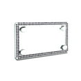 thumbnail image 2 of JR2 Premium Sparkling Crystal Motorcycle License Plate Frame with Cap (Purple), 2 of 4