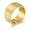 Gold, variant on Men Women Wide Band Thumb Ring Stainless Steel Cool Punk Rhombus Chunky Gift-9-Black