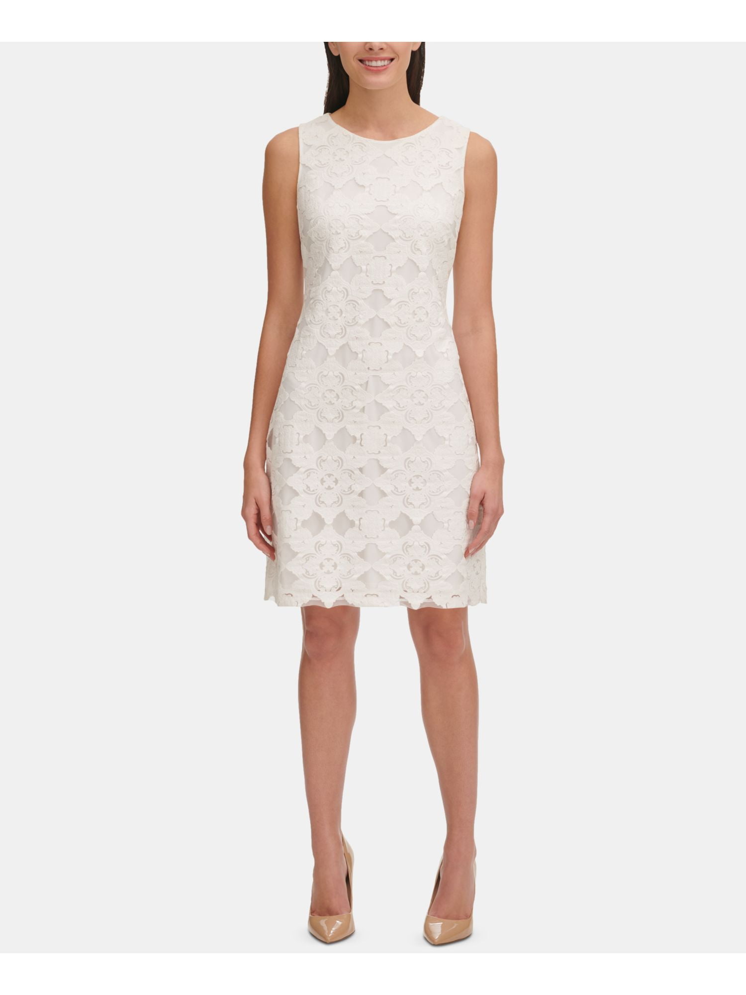 size 16 white cocktail dress