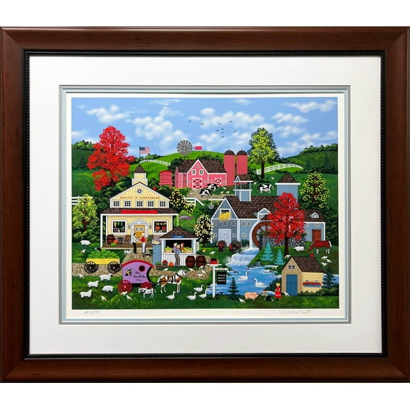 Jane Wooster Scott "Sweet Corn and Summer Dreams" Custom Framed Serigraph Hand Signed Generic