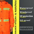 thumbnail image 5 of Rain Gear for Men Waterproof High Visibility Reflective Heavy Duty Outdoor All-Sport Work, 5 of 6