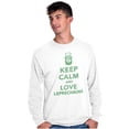 thumbnail image 5 of Keep Calm Love Leprechauns St Paddys Long Sleeve TShirt Men Women Brisco Brands M, 5 of 6