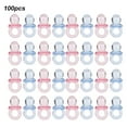 thumbnail image 3 of Acrylic  Toy, Lovely Color Acrylic ,  100Pcs For Baby Kids Transparent Pink + Blue,Solid Color Mixing,Transparent Color Mixing, 3 of 8