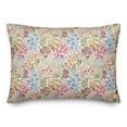 thumbnail image 2 of Creative Products Wild Flower Floral on White 20 x 14 Spun Poly Pillow, 2 of 2