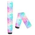 thumbnail image 2 of Dailycode Sheer Knee High Stockings for Women Rainbow Fish Scale, 2 of 7