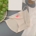 thumbnail image 2 of Aayomet Women's Seamless Hipster Underwear Love Print Underwear Girls Underpants Female Briefs Lingerie Cotton (Beige, M), 2 of 4
