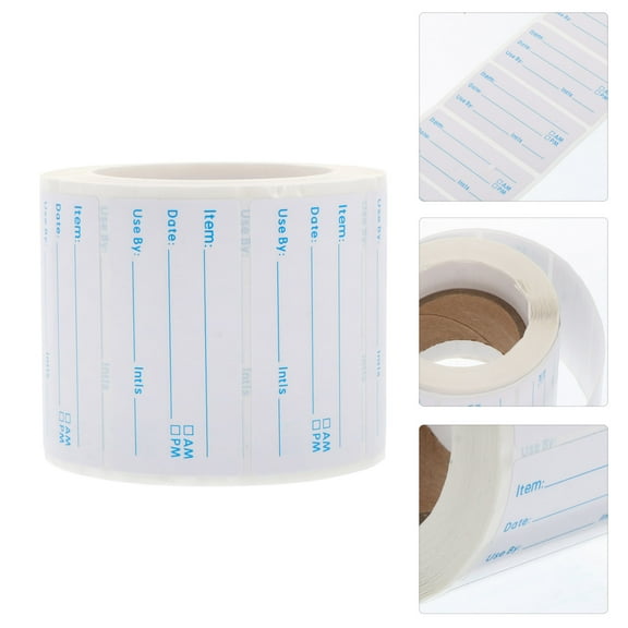 IDEANATEGRATE Food Classified Label Stickers Blue Material 1 Roll Identification