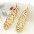 thumbnail image 5 of Classic Women Hollow Teardrop Metal Moroccan Drop Earrings Boutique Jewelry, 5 of 9