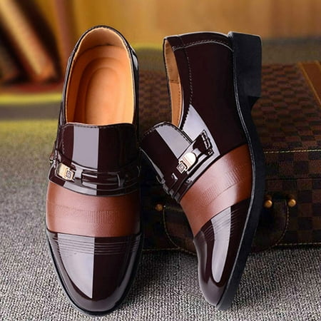

Business Men PU Leather Shoes Formal Flat Casual Shoes 48
