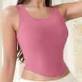 thumbnail image 6 of ZyeKqe Workout Tank Tops for Women Sleeveless Athletic Shirts Square Neck Crop Yoga Top Stretchy Slim Fitted Basic Tees, 6 of 6