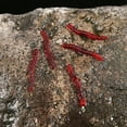 thumbnail image 3 of UDIYO 100Pcs Fishing Bait Artificial Earthworms Simulation Plastic Lifelike Red Fishing Bait for Freshwater, 3 of 6