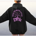 thumbnail image 3 of GIVE ME LITTLE LOVE Graphic Unisex Fleece Hooded Sweatshirt, 3 of 10