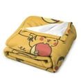 thumbnail image 2 of Pokemon Pikachu Throw Blanket Cute Flannel for Boys Girls Men Women, 2 of 7