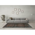 thumbnail image 3 of Ahgly Company Indoor Rectangle Persian Light Blue Traditional Area Rugs, 8' x 10', 3 of 4