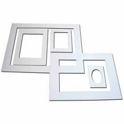 Sax White Precut Mat Frame, 5 Assorted Sizes, Pack of 60, White