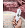 thumbnail image 2 of Ourlova Heated Throw Blanket Electric Blanket Throw Velvet Soft Cozy Heating Blankets Throw 4 Heat Levels and 4H Auto Off Machine Washable Overheat Protection ETL Certified 50x60 Inch Pink, 2 of 8
