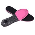 thumbnail image 4 of EeaseMX Plantillas deportivas Healifty de EVA (1 par), absorbentes del sudor y con almohadillas amortiguadoras de 3 cm de grosor (negras y rojas)., 4 of 7