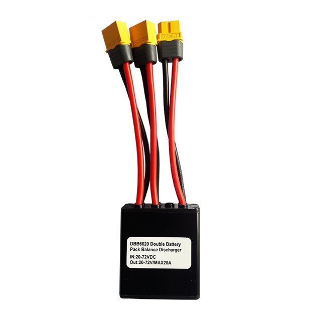 Tignapoo Module Parallèle à Double Batterie pour Conversion au Lithium, 20V-72V, Décharge 20A, Sortie de Courant Améliorée