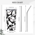 thumbnail image 5 of Kll Seamless Pattern Cute Panda Stainless Stainless Steel Vacuum Insulated Coffee Cup 20 Oz Lids And Straws,1 Metal Straws,1 Cleaning Brush, 5 of 9