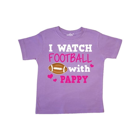 

Inktastic I Watch Football with My Pappy Gift Toddler Toddler Girl T-Shirt