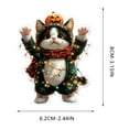 thumbnail image 3 of Btomtd Halloween Dress Up Ornaments with Acrylic, Car Backpack Keychain Pendant for Home Hanging Decoration, Spooky Decor and Halloween Ornaments, D, 3 of 6