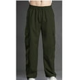 thumbnail image 4 of RYDCOT Mens Hiking Pants Lightweight Cargo Pants Work Tactical Nylon Stretch Waterproof Quick Dry Outdoor Cargo Pants with Muti Pockets for Fishing Travel Army Green, 4 of 5