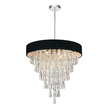 

CWI Lighting Franca 8 Light Metal Chandelier with Drum Shade in Chrome