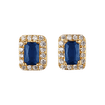 thumbnail image 3 of Aretes de Oro 14k o Plata para Mujer con Zirconia Cúbica, Modelo Elia Azul azul UNITALLA, 3 of 6