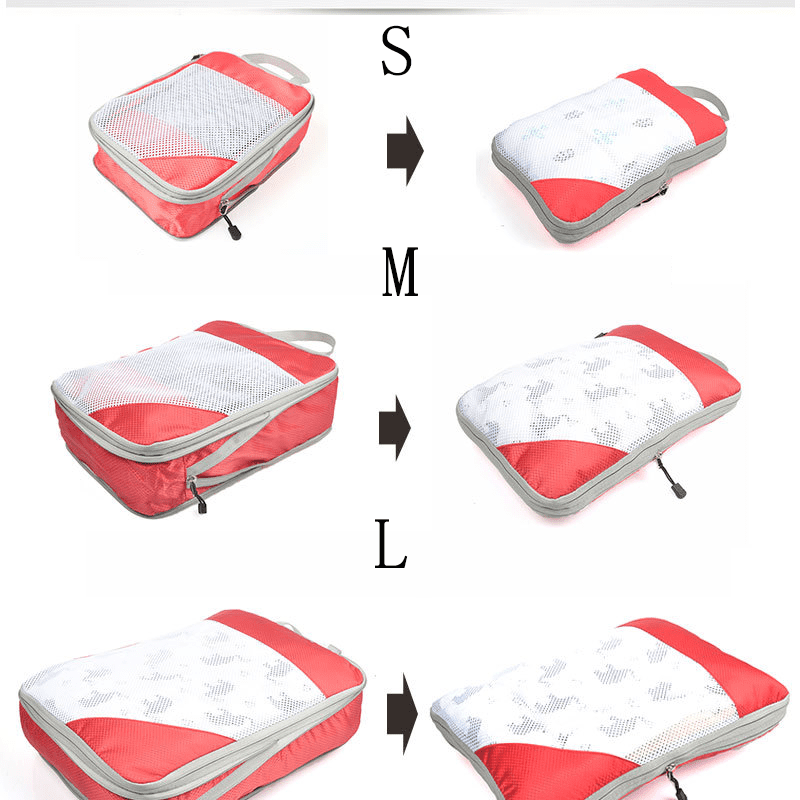 Compression Packing Cubes, Travel Suitcase Luggage Organizer, Accessories  Extensible Storage Bags - Temu