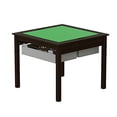 thumbnail image 1 of UTEX Table de Jeu de Construction 2 en 1 pour Enfants avec Tiroirs de Rangement et Assiette Intégrée (Espresso avec Égouttoir Gris), 1 of 4