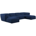 thumbnail image 2 of Meridian Furniture Miramar Navy Durable Linen Textured Modular Sectional, 2 of 13