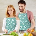 thumbnail image 3 of Pioneer Flower Floral Print Pattern Apron for Women and Men, Cotton Linen Waterproof with Pockets, Adjustable, 33x27 Inch for Kitchen, Gardening, BBQ, Salon, 3 of 6