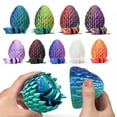 thumbnail image 2 of BAELLERT 1 Set 3D Printed Shark Figurine Movable Joints Shark Fidget Toy Shark Egg with Articulated Shark Inside Desktop Decoration Ornament, 2 of 8