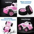 thumbnail image 2 of Auto Control Remoto Qizebaby Jeep Rosa LED Todoterreno, 2 of 6
