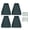green, variant on Rupoun 4-Pack Downspout Splash Block Rain Gutter Extension with 8 Fixing Nails – Durable Plastic, Protects Foundation & Prevents Soil Erosion – Green