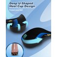 thumbnail image 5 of 3/4 Arch Support Insoles for Women/Men,QBK Orthotics Shoe Insoles High Arch Supports Shoe Insoles for Plantar Fasciitis, Flat Feet, Over-Pronation,Height Increase Insoles, Heel Cushion Inserts，M, 5 of 9