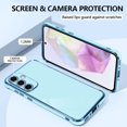 thumbnail image 3 of Compatible with Samsung Galaxy A35 5G Case Cute Luxury Plating Design for Women Girly, Soft TPU Shockproof Reinforced Corners Protective Phone Case for Galaxy A35 5G 6.6", Blue, 3 of 12