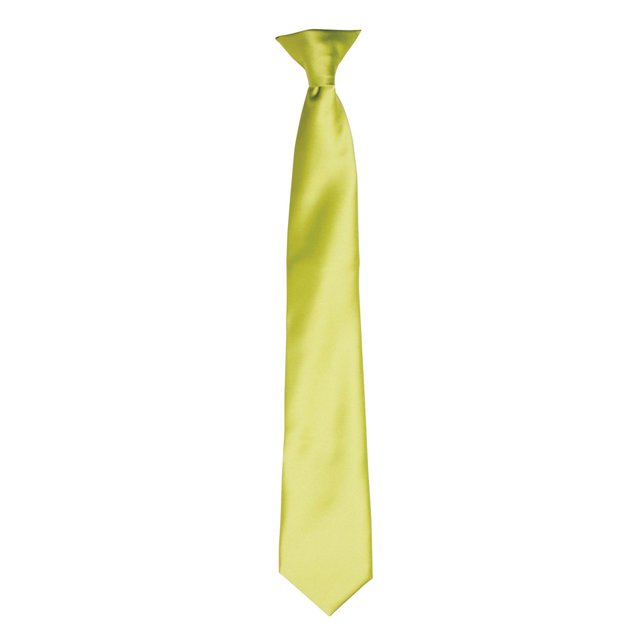 Premier Couleurs Cravate à Pince en Satin pour Hommes