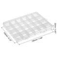 thumbnail image 2 of 24 Grids Jewelry Organizer Box, 2 Pack Clear Plastic Jewelry Boxes Storage Container for Beads, Style 1, 2 of 6