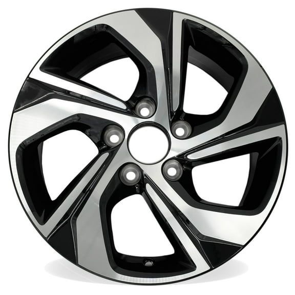 16" New Single 16x7 Machined Black Wheel for Honda Accord 2016 2017 OEM Design Replacement Rim
