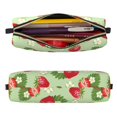 thumbnail image 2 of Fotbe Strawberry Floral Estuche para Lápices de Cuero con Estampado, Estuche con Cremallera Resistente, Organizador Compacto y Elegante para Papelería, 2 of 7