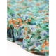 thumbnail image 5 of Vestido de Mujer Floral Allegra K Cuello Cuadrado Volantes Mangas Farol Ajustado Elegante Sirena Fruncido Verde Claro XL, 5 of 6