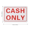 thumbnail image 2 of unbranded Señal Para Caja Registradora En Rojo Con Texto Visible Para Oficina Y, 2 of 8