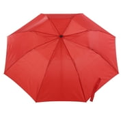 Totes Recycled Canopy Auto Open Rain Umbrella Red