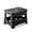 9in Black, variant on Kids Step Stool, Non-Slip Top with Rubber Feet for Home & Camping, Black